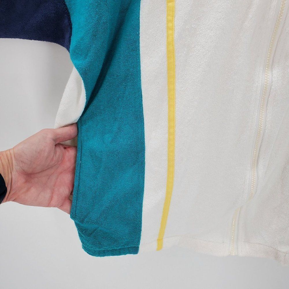 Vintage Jantzen Mens Cabana Jacket Short Sleeve Zip Terry Color Block Size M - Picture 4 of 8
